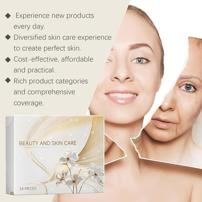 Beauty Advent Calendar 2025, Skincare Advent Calendar, Makeup Adventcalendar, 2025 Beautycalendar, Christmas Adventcalendar, 24 Product Skin Care Kit for Girls and Women