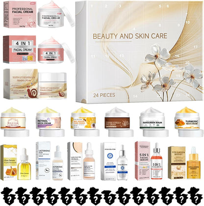 Beauty Advent Calendar 2025, Skincare Advent Calendar, Makeup Adventcalendar, 2025 Beautycalendar, Christmas Adventcalendar, 24 Product Skin Care Kit for Girls and Women